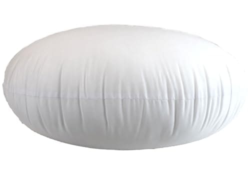 MoonRest Round Pillow Insert Hypoallergenic Polyester Form Stuffer-%100 Cotton Blend Covering for Sofa Sham, Decorative Pillow, Cushion and Bed - 27 Inch Diameter