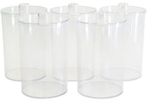 Clear Plastic Sundry Jars: Unlabeled, - 5 EA/CS by Grafco