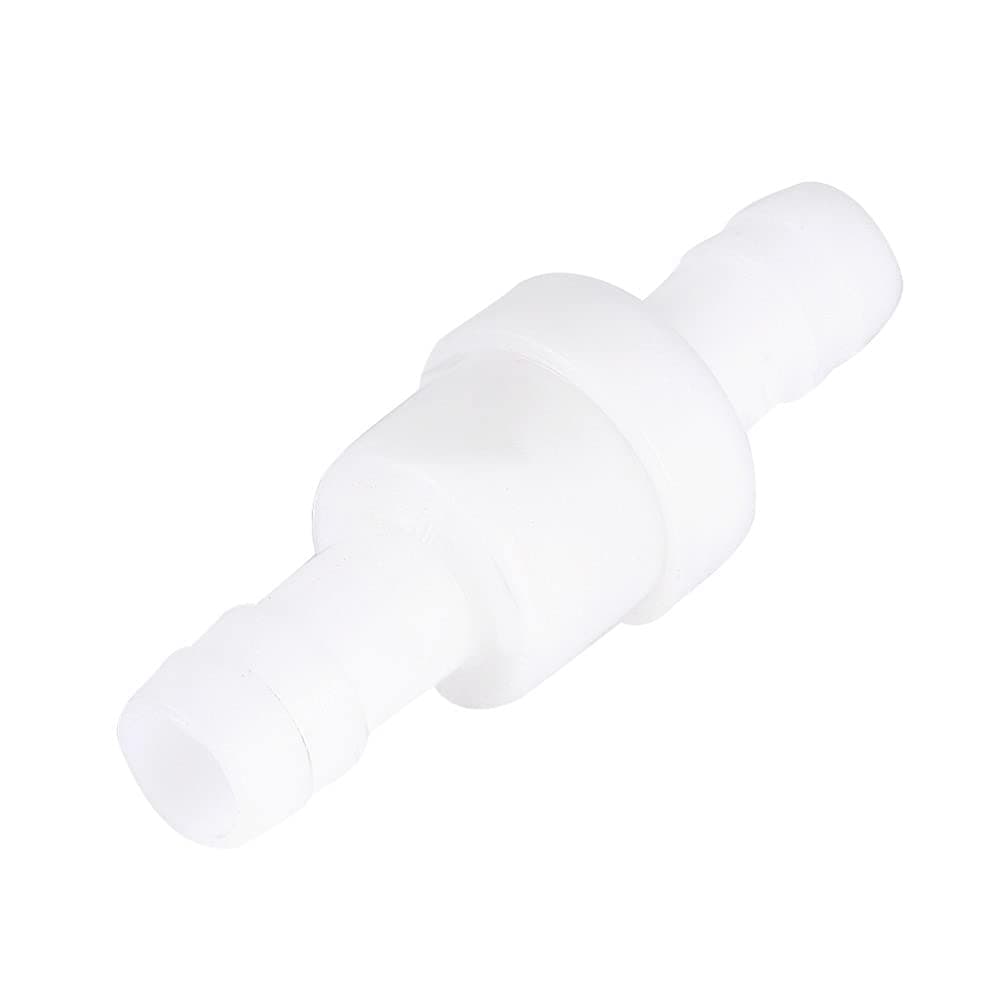 CentIoT - One-Way Non-Return inline check valve - white Plastic - for Water liquid gas (POM 12MM)