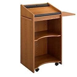 Safco Products 8918MO Executive Mobile Lectern, Medium Oak