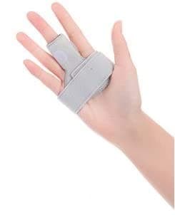 The Original MedicHelp Trigger Finger Splint | Adjustable With innovative Aluminium Plates and Foam Technologies Trusted By The NHS - Grey