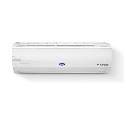 Carrier 1.5 Ton 5 Star AI Flexicool Inverter Split AC (Copper, Convertible 6-in-1 Cooling,Dual Filtration with HD & PM 2.5 Filter, Auto Cleanser, ESTER Exi -CAI18ES5R33F0 ,White)