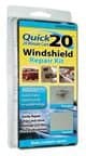 Quick 20 Windshield Repair Kit: Fix Rock Chip, Stone Crack, Star Damage, Bullseye Break & Stone Damage - Rv, Car, Automobile, Truck, Glass & More