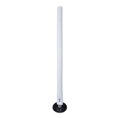 Emedco Flexible Traffic Delineator Post w/Base – White, Non-Reflective (36” Post)