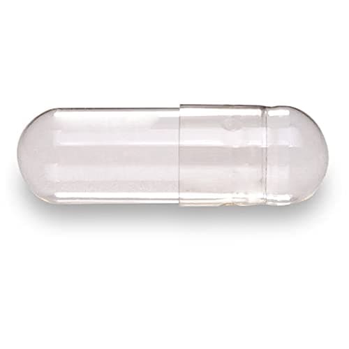 Empty HPMC Size 00 Capsules Vegan - Halal - Kosher (200 Empty Capsules)