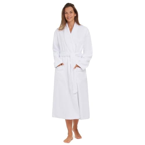 Plush Lined Microfiber Bath Robe for Women or Men - Super Soft, Durable Luxury Spa, Resort & Hotel Bathrobe, Generously Sized