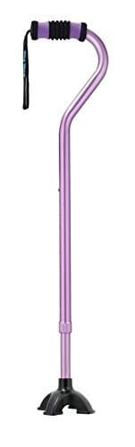 Offset Quad Cane Color: Purple