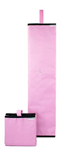 Hair Extension Storage Case with Hang Handle - Portable Holder Keeps Your Clip-In and Tape-In Extensions Smooth and Secured for Easier Styling and Reapplying - Great for Travel! … (26", Light Pink)