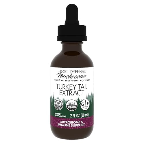 Host Defense - Turkey Tail Extract, Mushroom Support for Immune Response, 60 Servings (2 oz)