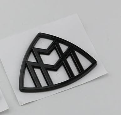 Auto Part - 3D For Maybach Side Emblem ABS Car Logo Sticker Rear Bumper Tail Door Trunk Sticker Car Rear Emblem Sticker Accessories (1pcs door black)