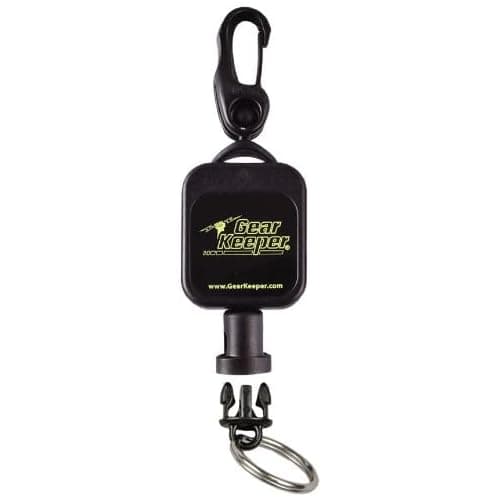 Scuba Micro Retractor | cb mic Holder Retractable | Strong 40 lb Break-Strength | Mounting Options: Stud, Carabiner, Snap Clip | Scuba Diving Accessories | Quick Connect/Release USA