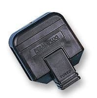 PERMAPLUG HDPT13BLK PLUG, 13A, RUBBER, BLACK (5 pieces)