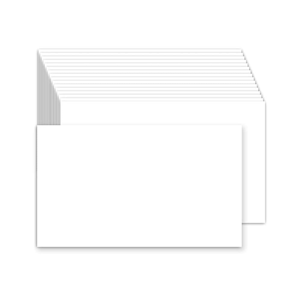 Business Cards Custom Thick Texture, Customize Business Card Front & Back Sides Printed, Personalized Business Card with Vivid Graphics and Text Printed 100 Pcs, BlankWhite No Custom