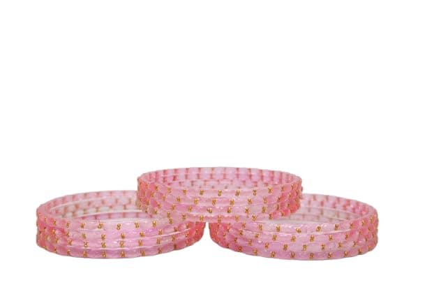 Raindrop Glass Bangles Set Beads Work | Traditional Chudi Bangle Set for Women & Girls | Wedding, Party & Gift Wear (packing 12 bangles)