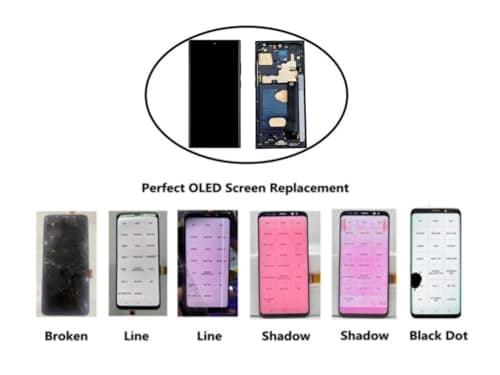 LNONLS Galaxy Note20 Ultra 5G LCD Display Screen Assembly Replacement for Samsung Note 20 Ultra Touch Digitizer Screen with Frame Toolkits TFT N985U N986U No Fingerprint (Black)