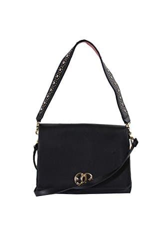 Emma Fox Women's Diva Boxy Shoulder Black Handbag