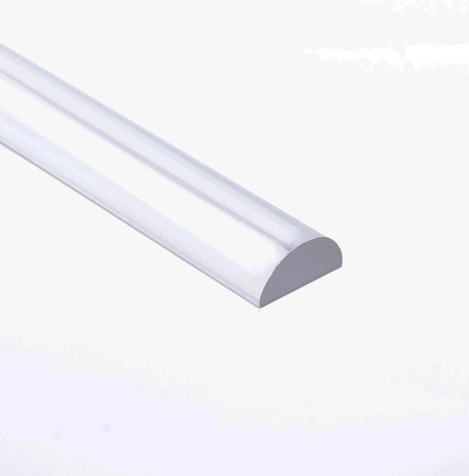 Dalrun Clear Acrylic Shower Threshold 1/2" X 1/4" (WxL), Transparent Shower D...