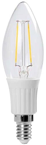 A-BF200 LED Filament Candle Light 2W to Replace 25W Incandescent Bulb Soft White (2700K)