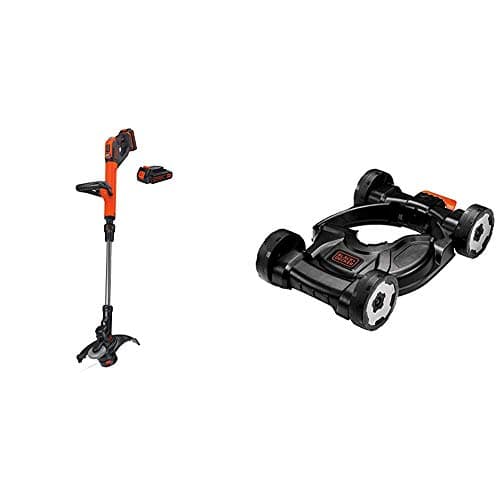 BLACK+DECKER 20V MAX String Trimmer/Edger with Lawn Mower Removable Deck for String Trimmer (LSTE525 & MTD100)