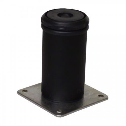 Camar 4" Como Leg Plate Mount-Flat Black