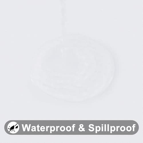 Smiry Rectangle Tablecloth, Elastic Fitted Flannel Backed Vinyl Tablecloths for 8ft Folding Tables, Waterproof Wipeable Table Covers for Indoor, Outdoor, Picnic and Camping (White, 36"x96")