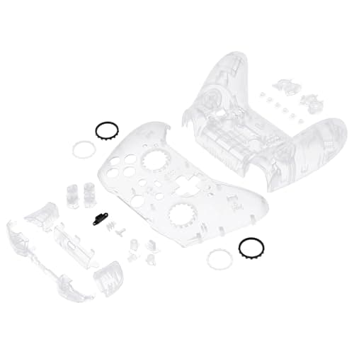 eXtremeRate Full Set Shell & Buttons for Xbox One Elite Series 2 Controller (Model 1797), Face Shell for Elite Series 2 Core Controller, Back Shell, Full Set Buttons "Clear"