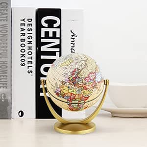 Exerz 10Cm Mini Antique Globe (Diameter: 10Cm)