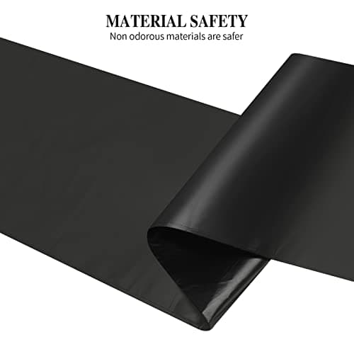 5 Rolls Small Trash Garbage Bags, 4 Gallon Strong Thin Material Disposable Kitchen Garbage Bags, Durable Plastic Trash Bags for Office Home Bedroom Garden Waste Bin, 200 Counts (Black)