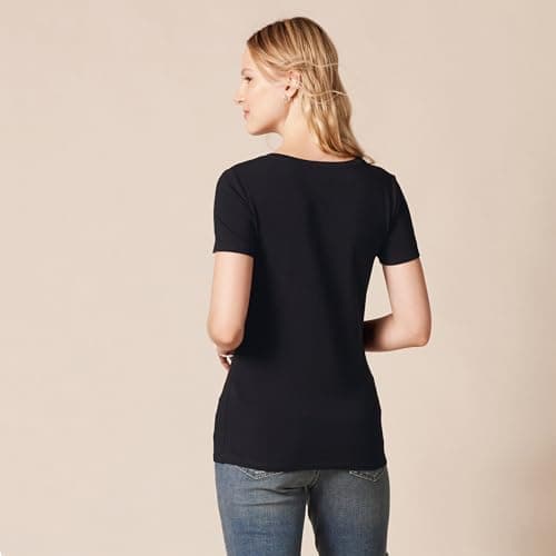 Amazon Essentials Women's Regular-Fit Short-Sleeve T-Shirt (Crewneck and V-Neck Options), Multipacks