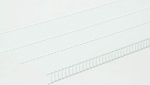 Close Mesh Wire Shelf, White, 6-Ft. x 20-In.