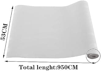 Warmiehomy Non-Woven Wallpaper Textured 3D Flocking Embossed Wallpapers 53cm x 9.5m Wave Stripes Wall Paper Roll for Living Room Bedroom