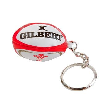 GilbertWales Rugby Ball Keyring