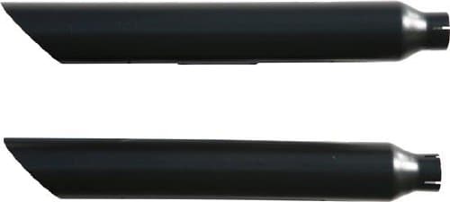 Rush Slash Down Black Slip-On Mufflers with 2.00" Baffles for Harley 1995-2011 Dyna Glide Models (Except FXDF, 2010-2011 FXDWG models)