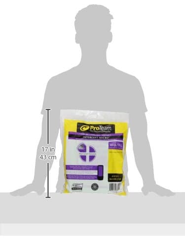 ProTeam 107313 Intercept Micro Filter Bags with Open Collar and 10-Quart Capacity, 10-Pack of Replacement Vacuum Filters