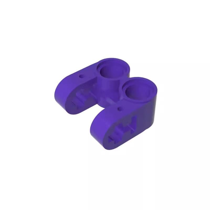 Gobricks GDS-992 Technic Axle and Pin Connector Perpendicular Double Split 50PCS Compatible with Lego Toy 41678 69819 4162857 MOC Components for Major Brick Brands Color:Dark Purple 268