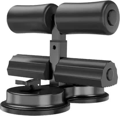 ZURATO Double Suction Cups Sit Up Bar,Portable Sit-Up Assistant Device,Fixed Foot Abdominal Muscle Trainer Device, Portable Sit Up Bar with Foam Padded for Floor, Abs Home Workout