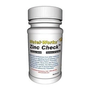 Test Strips, Zinc, 0-100PPM, PK 50