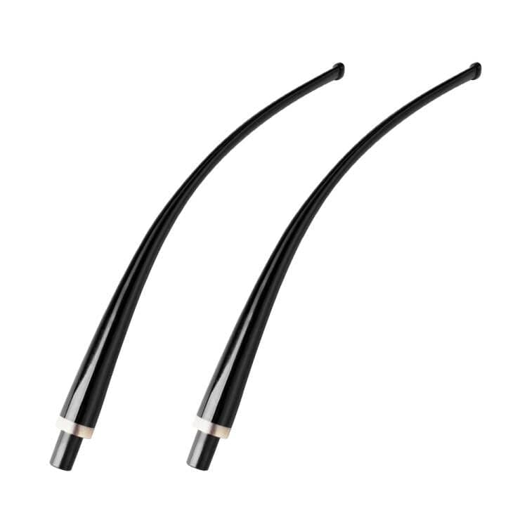 OLD FOX Churchwarden Bent Pipe Stem Replacement with Horn Ring for Pipe BE0136X2 (2 PCS)