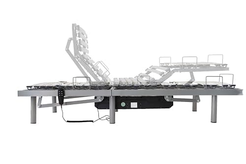 PEPE Mobility Bed Frame, Single Size, Bed Base Head & Foot Incline, 6 Legs, Remote Control, Medical Geriatric for Elderly and Disabled, Made in Europe