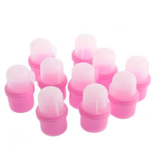 10 pcs Artificial Nail Art Liquid Remover Art Tip Tool Wearable Soaker Reusable AOSTEK(TM)