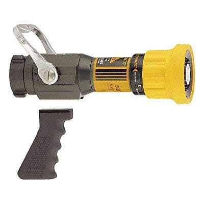 Fire Hose Nozzle, 1-1/2 in, Yellow