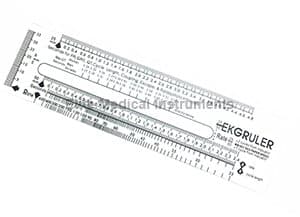 Elite Medical Instruments EMI EKG Ruler # 422 Pocket Reference Guide