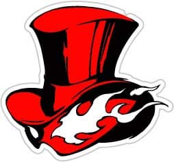 Phantom Thieves Logo (Size W8.2 x H8.8 Centimeter) Car Motorcycle Bicycle Skateboard Laptop Luggage Vinyl Sticker Graffiti Decal Bumper Sticker