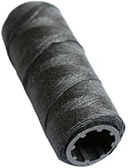 3 Rolls Sewing Thread for Hair Weave Bundles, Hair Extensions, Sewing Hair Weft, Making Wig DIY Weaving Thread (Black)