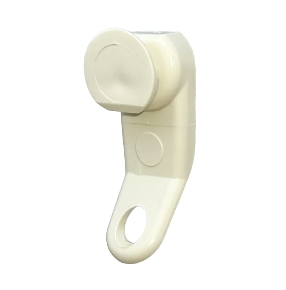 GRADIENT Traverse Rod Slides (25 Pack) Add-A-Slide Flat Bottom For Easy Snap In Installation Without Disassembly Drapery Curtain Replacement Carrier