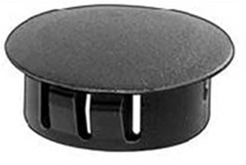 50 Black Nylon Locking Hole Plugs 1-3/16"