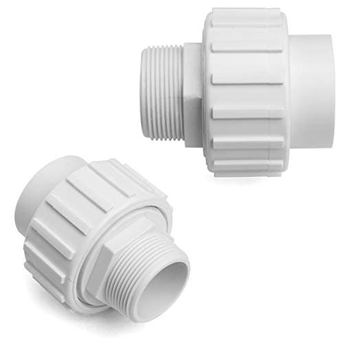 XtremepowerUS 90115 Universal NPT x 1.5" Adapter Fitting Quick Connector, size: 1. 5" size: 3-3/4"(H) x 3-1/4" Diameter, White