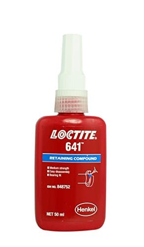 Loctite 641 - Retaining Compound -Medium Strength - Easy Disassembly - Bearing Fit - 50 ML Glue - 24 Pack