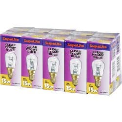SupaLite Clear Pygmy Lamp 15w SES