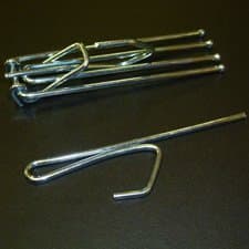 Pleater Hooks with Locks for Regular Traverse Rods, 10 Hooks